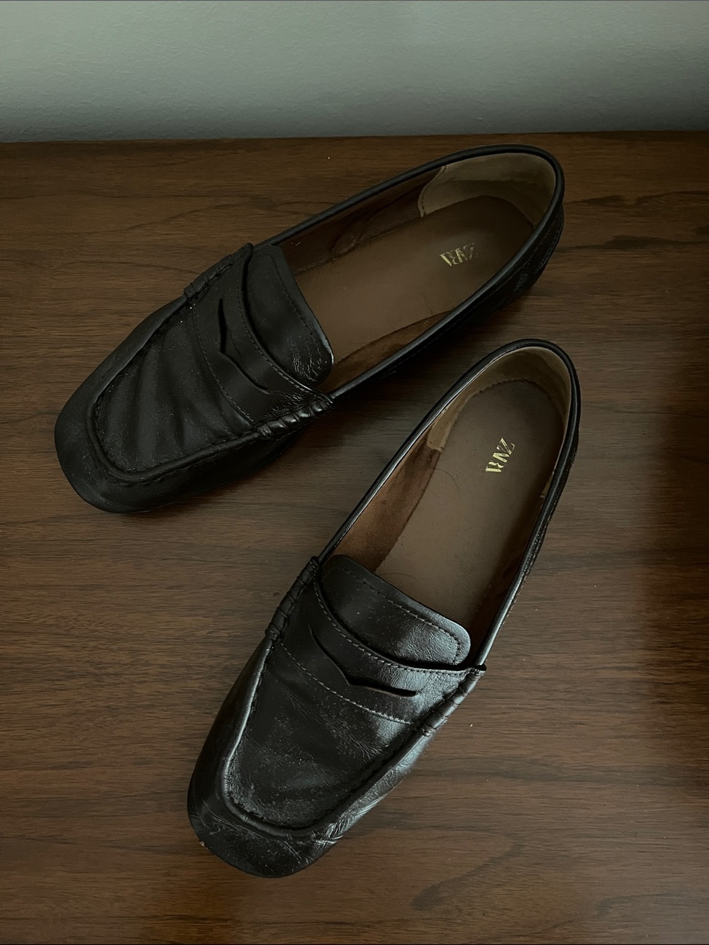 Zara Soft Leather Loafers - Chocolate Brown